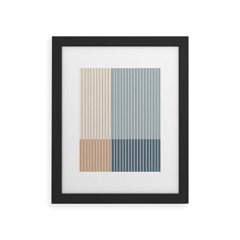 Colour Poems Color Block Line Abstract XVII Framed Art Print