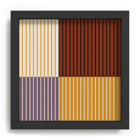 Colour Poems Color Block Line Abstract XXI Recessed Framing Square