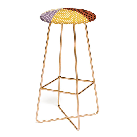 Colour Poems Color Block Line Abstract XXI Bar Stool