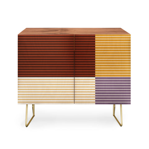 Colour Poems Color Block Line Abstract XXI Credenza