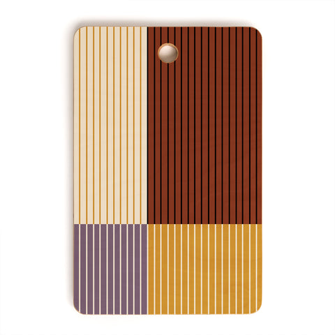 Colour Poems Color Block Line Abstract XXI Cutting Board Rectangle