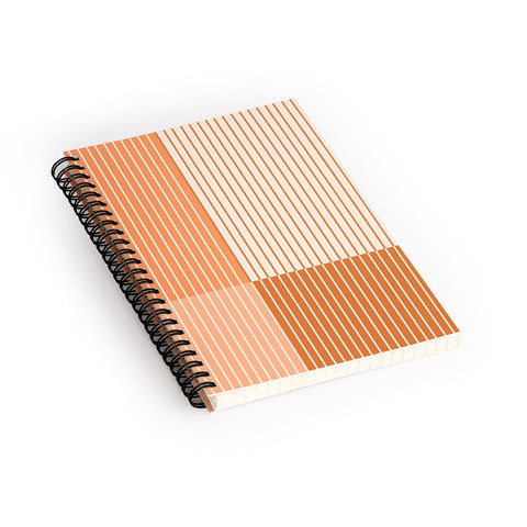 Colour Poems Color Block Lines Peach Fuzz Spiral Notebook