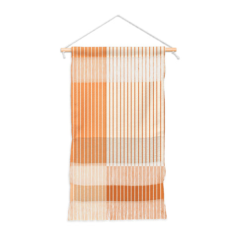 Colour Poems Color Block Lines Peach Fuzz Wall Hanging Portrait