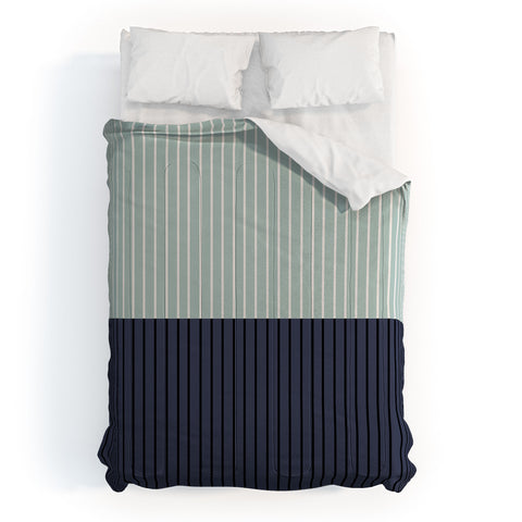 Colour Poems Color Block Lines XI Comforter