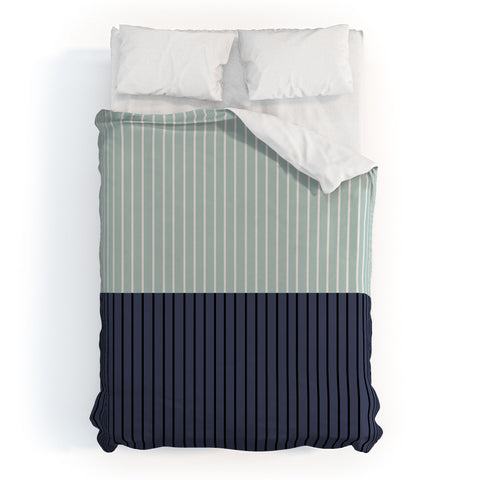 Colour Poems Color Block Lines XI Duvet Cover