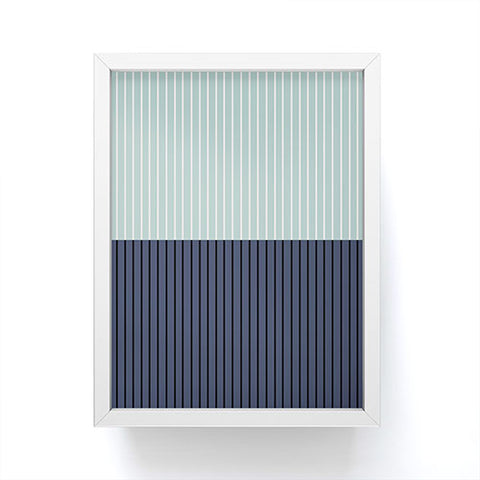 Colour Poems Color Block Lines XI Framed Mini Art Print