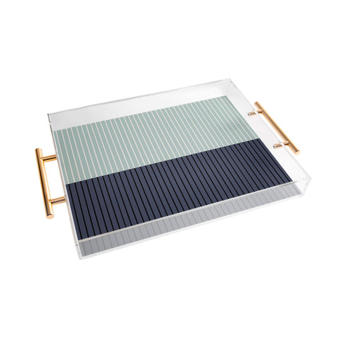 Colour Poems Color Block Lines XI Acrylic Tray