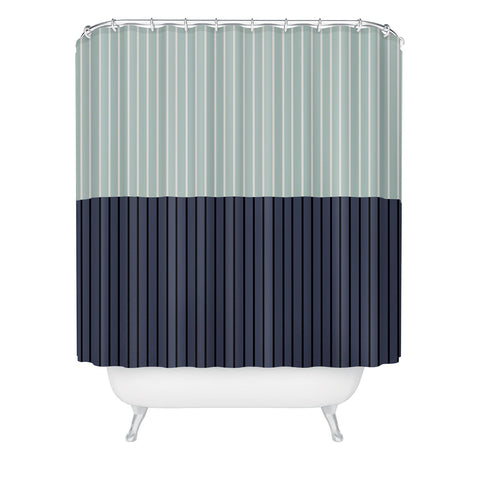 Colour Poems Color Block Lines XI Shower Curtain