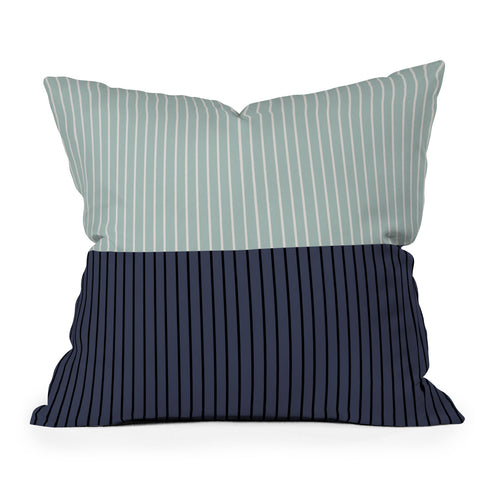 Colour Poems Color Block Lines XI Throw Pillow