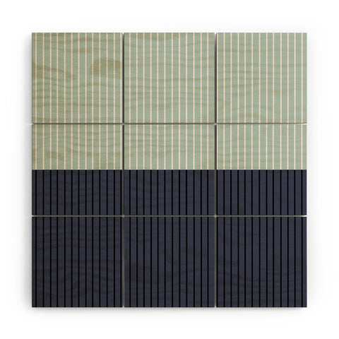 Colour Poems Color Block Lines XI Wood Wall Mural