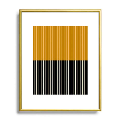 Colour Poems Color Block Lines XII Metal Framed Art Print