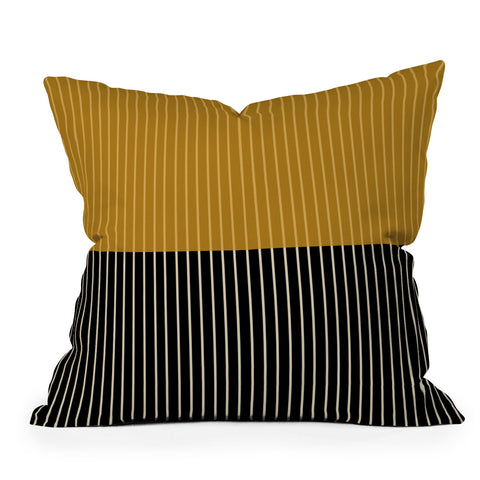 Colour Poems Color Block Lines XII Outdoor Throw Pillow