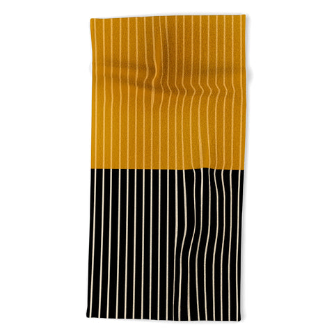 Colour Poems Color Block Lines XII Beach Towel