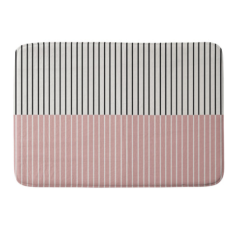 Colour Poems Color Block Lines XIV Memory Foam Bath Mat