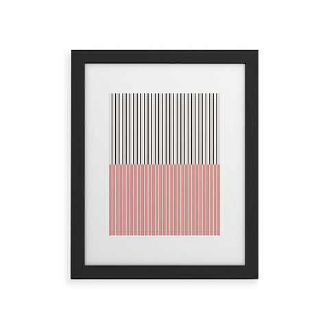 Colour Poems Color Block Lines XIV Framed Art Print