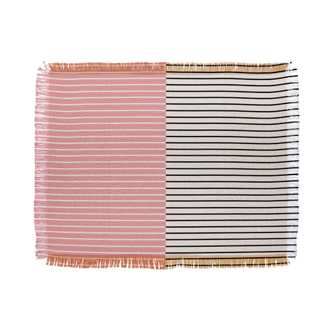 Colour Poems Color Block Lines XIV Throw Blanket