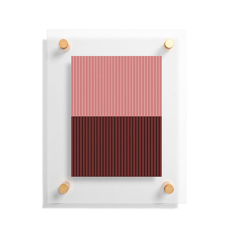 Colour Poems Color Block Lines XVI Floating Acrylic Print