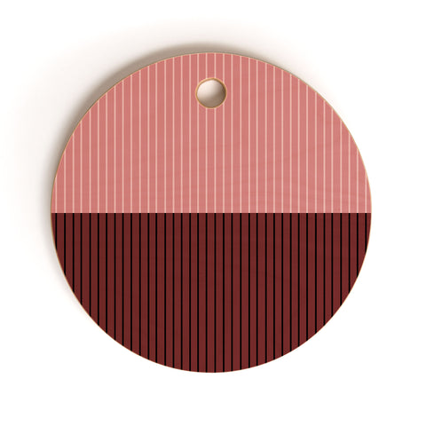 Colour Poems Color Block Lines XVI Cutting Board Round