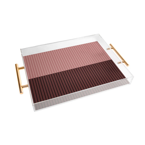 Colour Poems Color Block Lines XVI Acrylic Tray