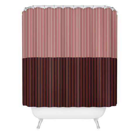 Colour Poems Color Block Lines XVI Shower Curtain