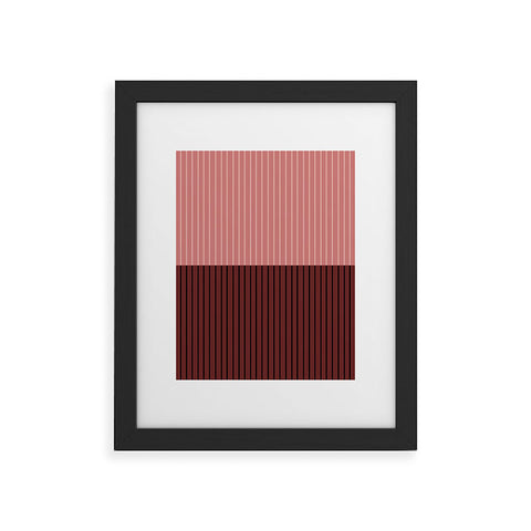 Colour Poems Color Block Lines XVI Framed Art Print