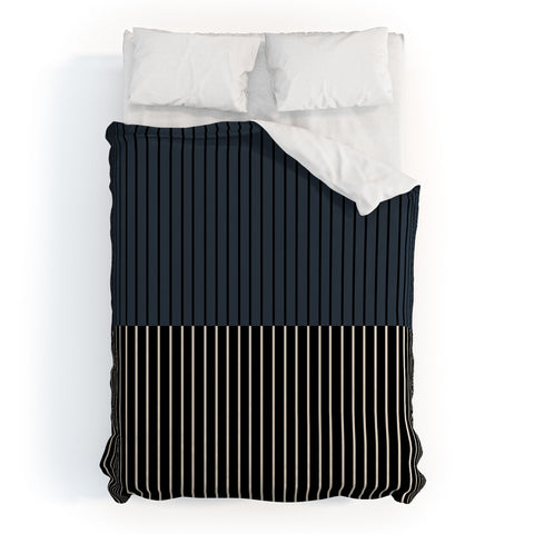 Colour Poems Color Block Lines XVII Duvet Cover