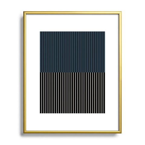 Colour Poems Color Block Lines XVII Metal Framed Art Print