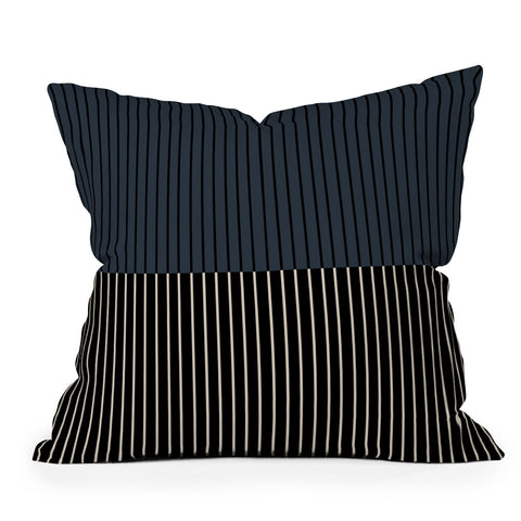 Colour Poems Color Block Lines XVII Outdoor Throw Pillow
