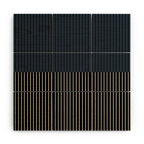 Colour Poems Color Block Lines XVII Wood Wall Mural