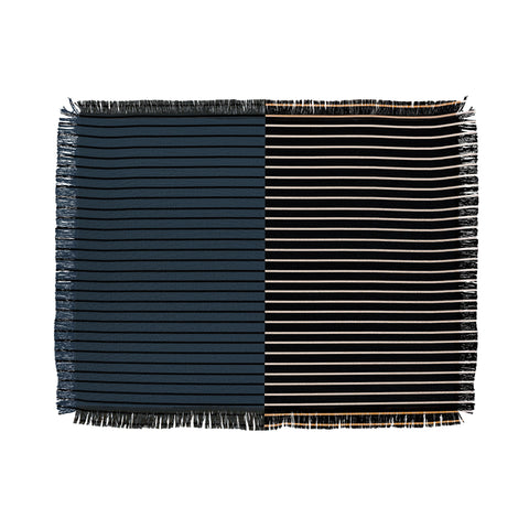 Colour Poems Color Block Lines XVII Throw Blanket