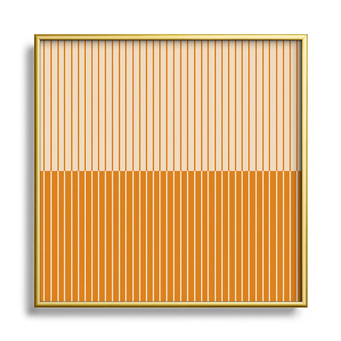 Colour Poems Color Block Lines XVIII Square Metal Framed Art Print