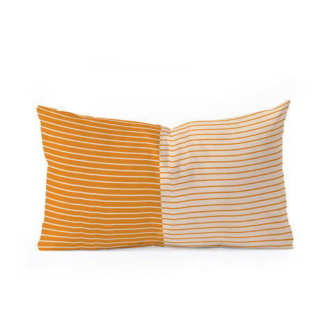 Colour Poems Color Block Lines XVIII Oblong Throw Pillow