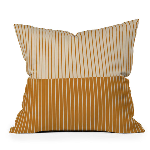 Colour Poems Color Block Lines XVIII Outdoor Throw Pillow