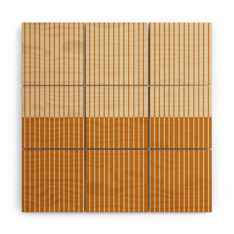 Colour Poems Color Block Lines XVIII Wood Wall Mural