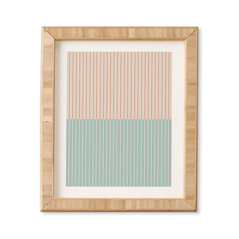 Colour Poems Color Block Lines XX Framed Wall Art