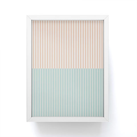 Colour Poems Color Block Lines XX Framed Mini Art Print