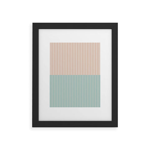 Colour Poems Color Block Lines XX Framed Art Print