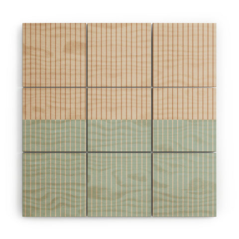 Colour Poems Color Block Lines XX Wood Wall Mural