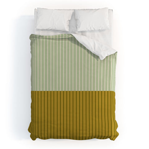 Colour Poems Color Block Lines XXI Duvet Cover
