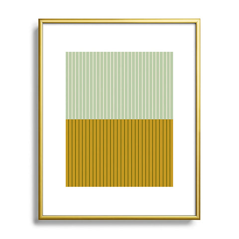 Colour Poems Color Block Lines XXI Metal Framed Art Print
