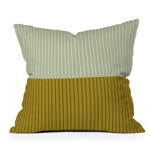 Colour Poems Color Block Lines XXI Throw Pillow