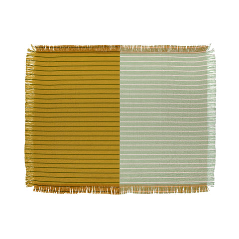 Colour Poems Color Block Lines XXI Throw Blanket