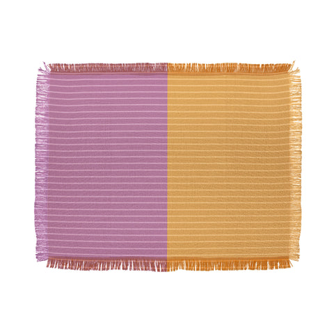 Colour Poems Color Block Lines XXII Throw Blanket