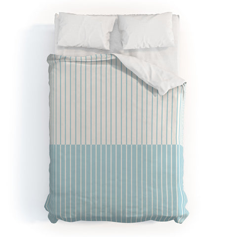 Colour Poems Color Block Lines XXIII Duvet Cover