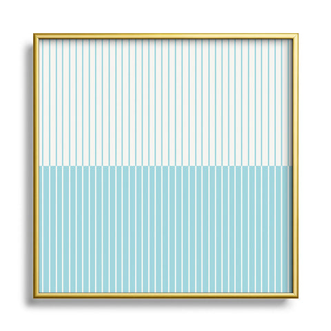 Colour Poems Color Block Lines XXIII Square Metal Framed Art Print