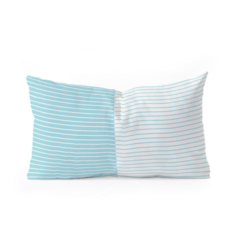 Colour Poems Color Block Lines XXIII Oblong Throw Pillow