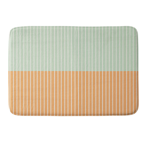 Colour Poems Color Block Lines XXIV Memory Foam Bath Mat