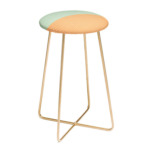 Colour Poems Color Block Lines XXIV Counter Stool