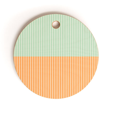 Colour Poems Color Block Lines XXIV Cutting Board Round