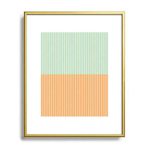 Colour Poems Color Block Lines XXIV Metal Framed Art Print